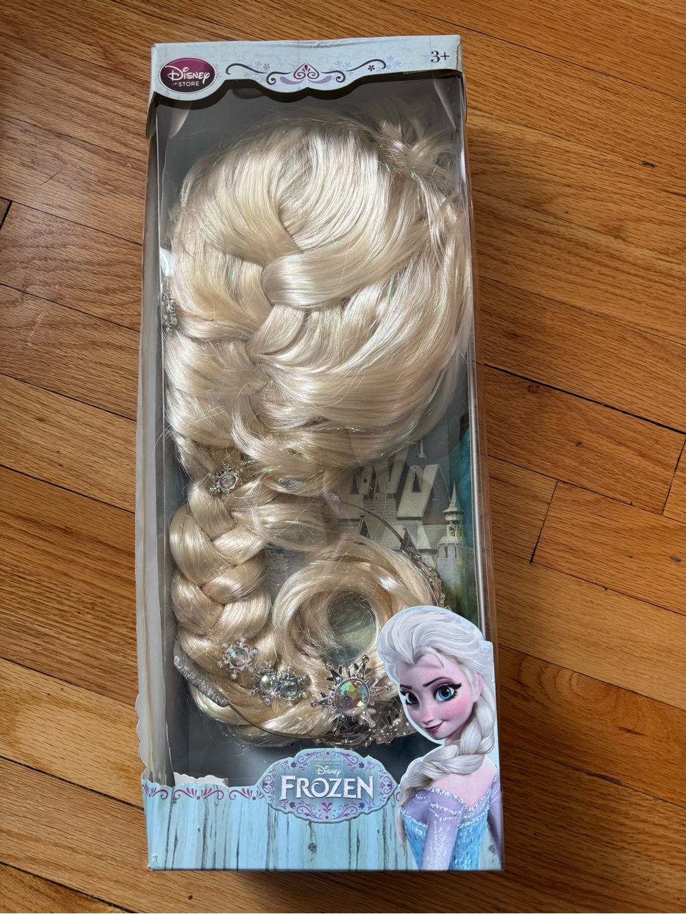 Disney Blonde Elsa Braided Hairpiece with Sparkle Accents and Crown